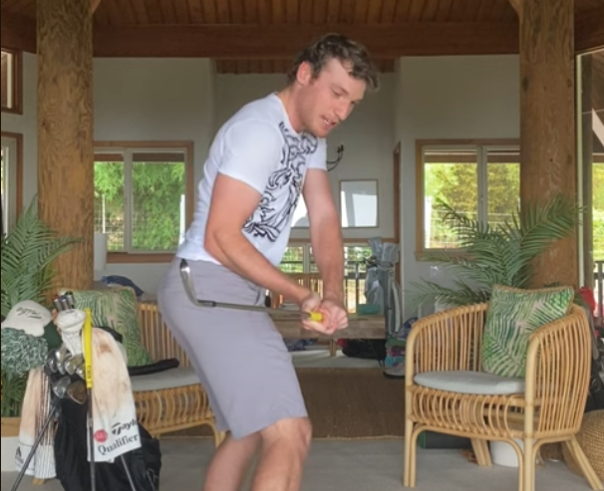 Alex Shattuck shows how a golf wedge can help you swing faster and hit the golf ball further.