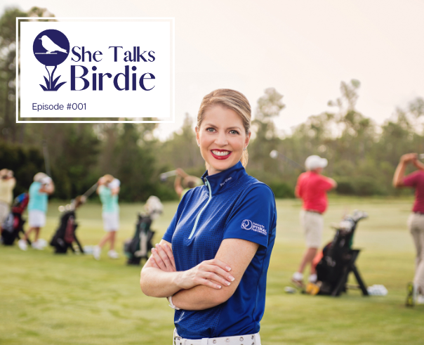 Dr. Shannon Reece introduces herself in her sports psychology podcast, She Talks Birdie, and shares golf mental game tips.