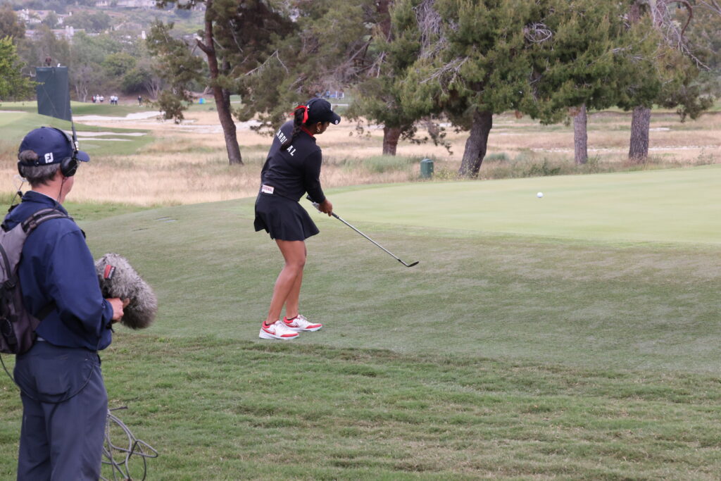 Megha Ganne won her match against UCLA's Natalie Vo.