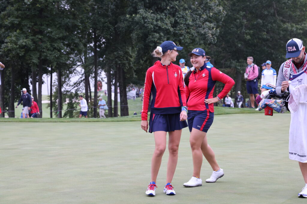 Nelly Korda and Allisen Corpuz made history today for Team USA.