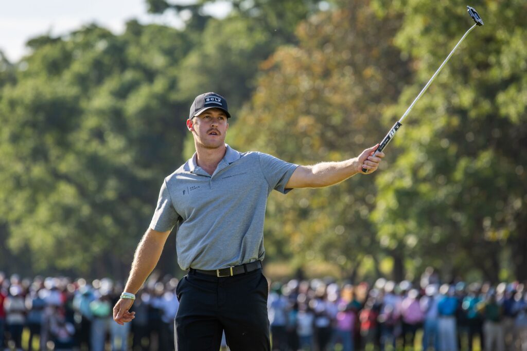 Luis Carrera during round 4 of the FBC ZIM Open held at Royal Harare Golf Club.