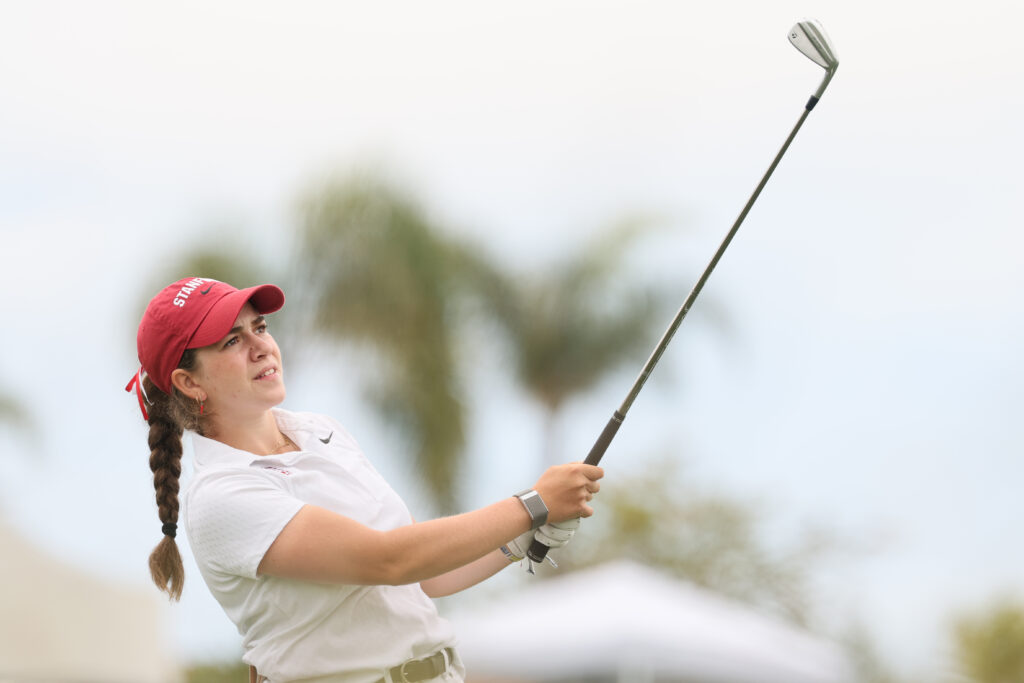 Stanford's Paula Martín Sampedro leads the Cardinals at the Division I Women’s Golf Championship.