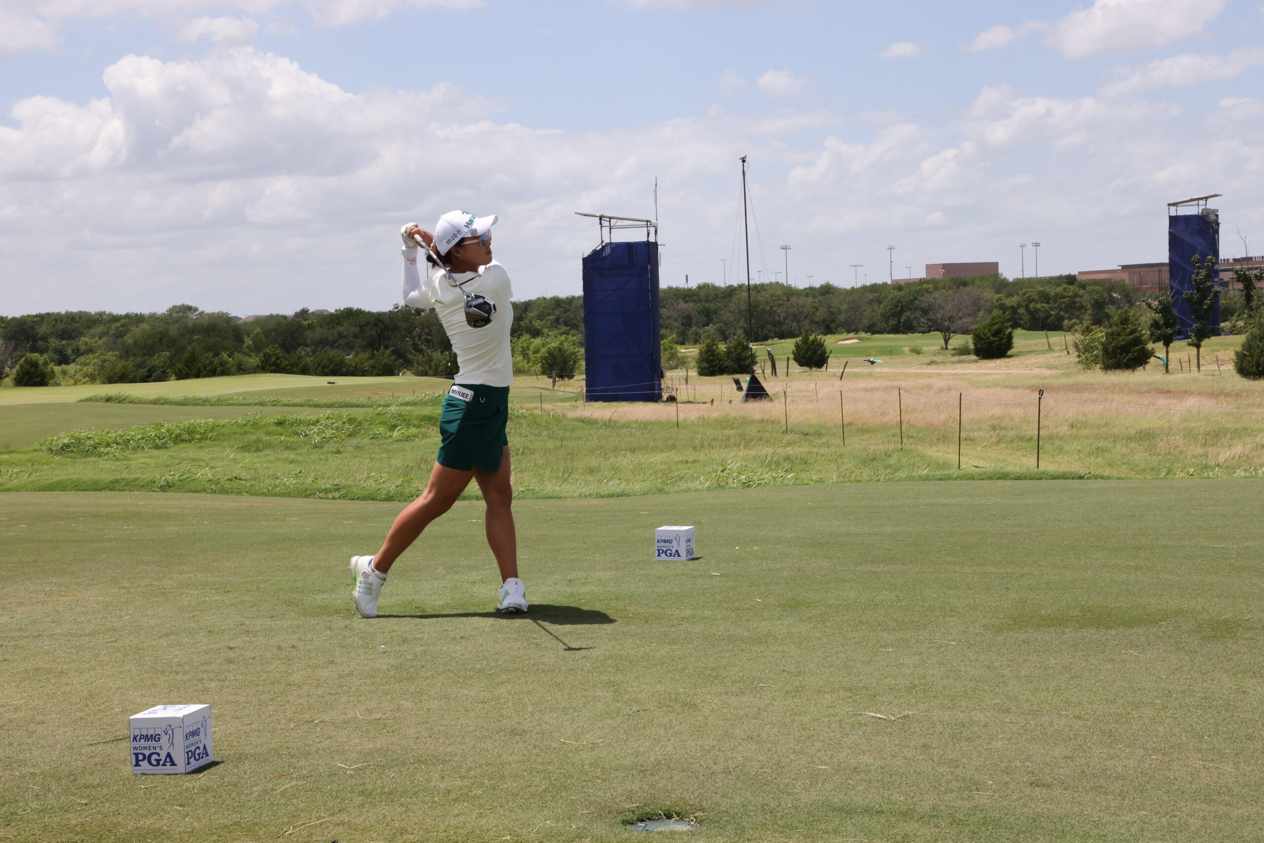 Minjee Lee tees off hole 7 during the third round of the KPMG Women's PGA Championship.