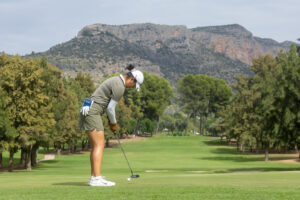 Canada's Anna Huang putts during the final round of the 2025 La Sella Open.