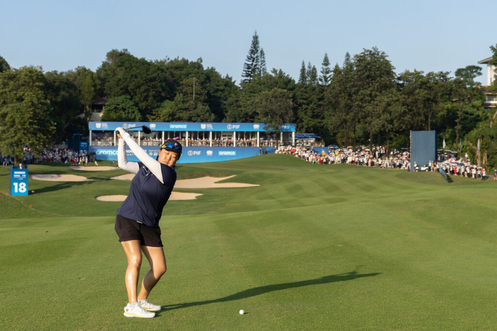 China's Ruixin Liu coming down the stretch during the final round.