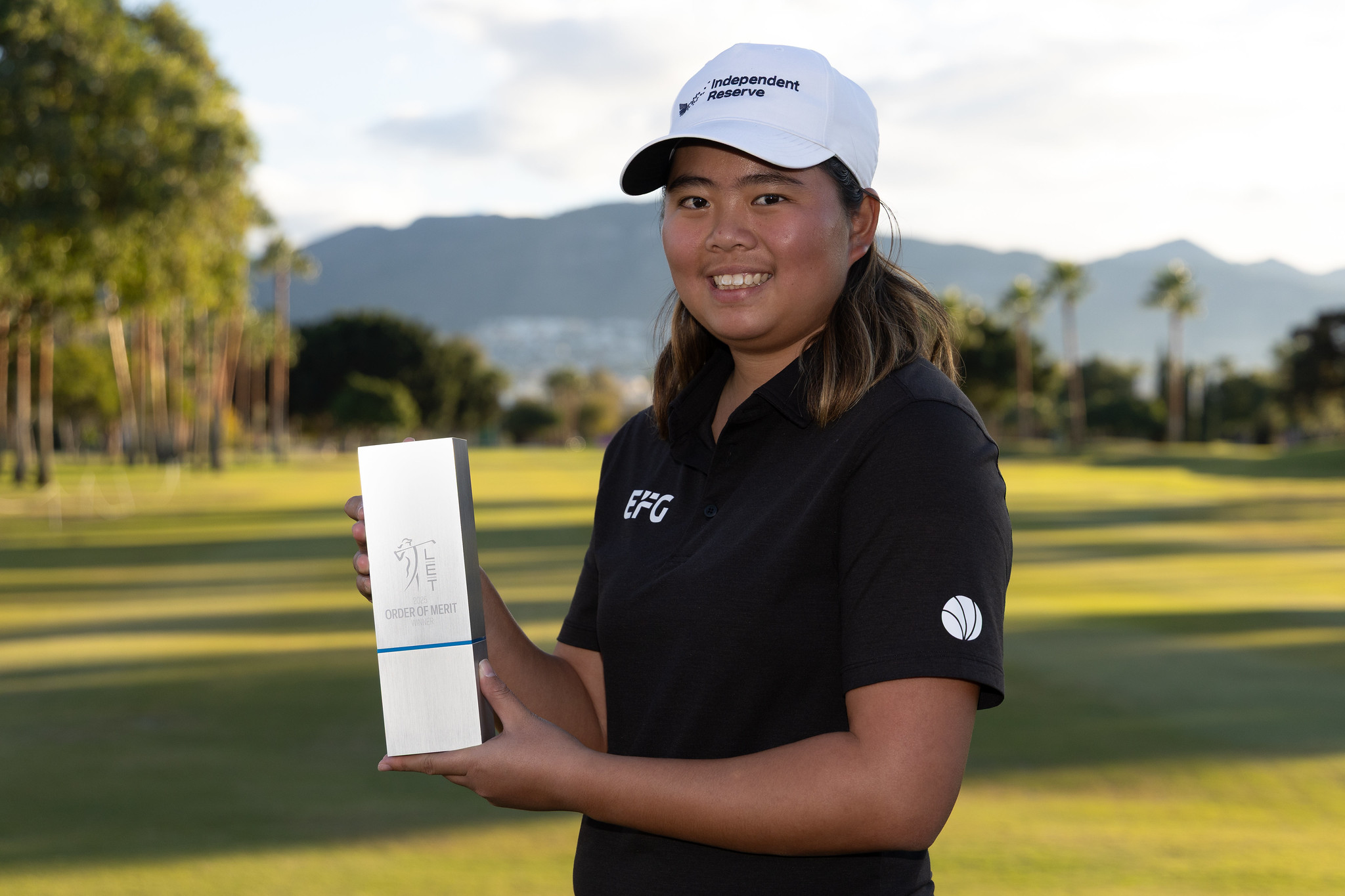 Singapore's Shannon Tan wins the 2025 Order of Merit on the Lades European Tour.