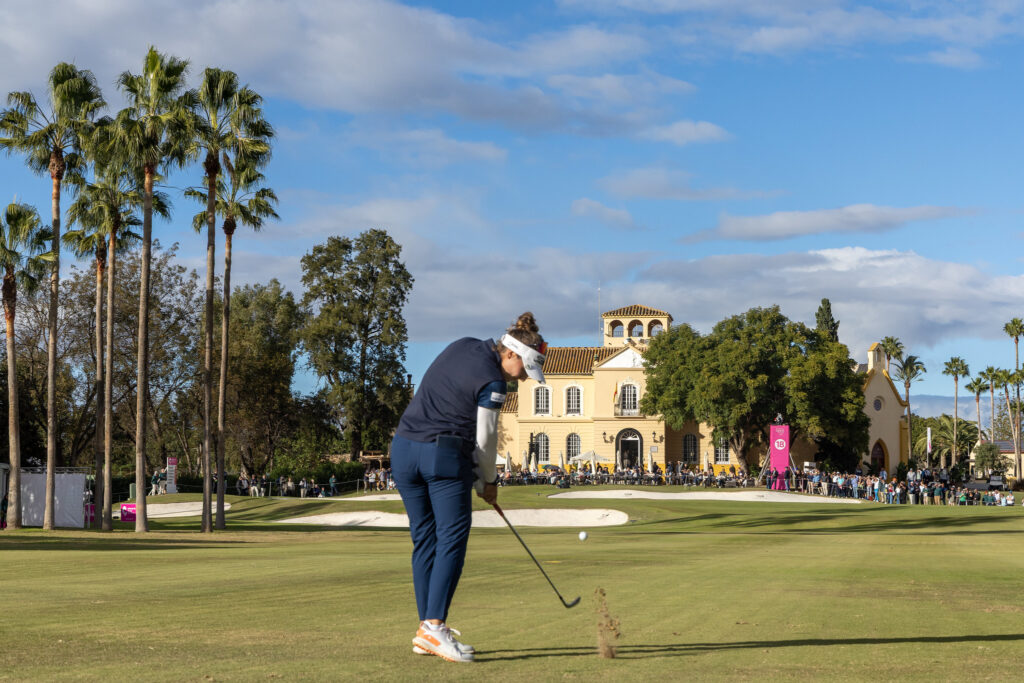 Nastasia Nadaud of France during the final round of the 2025 Andalucía Costa del Sol Open de España.