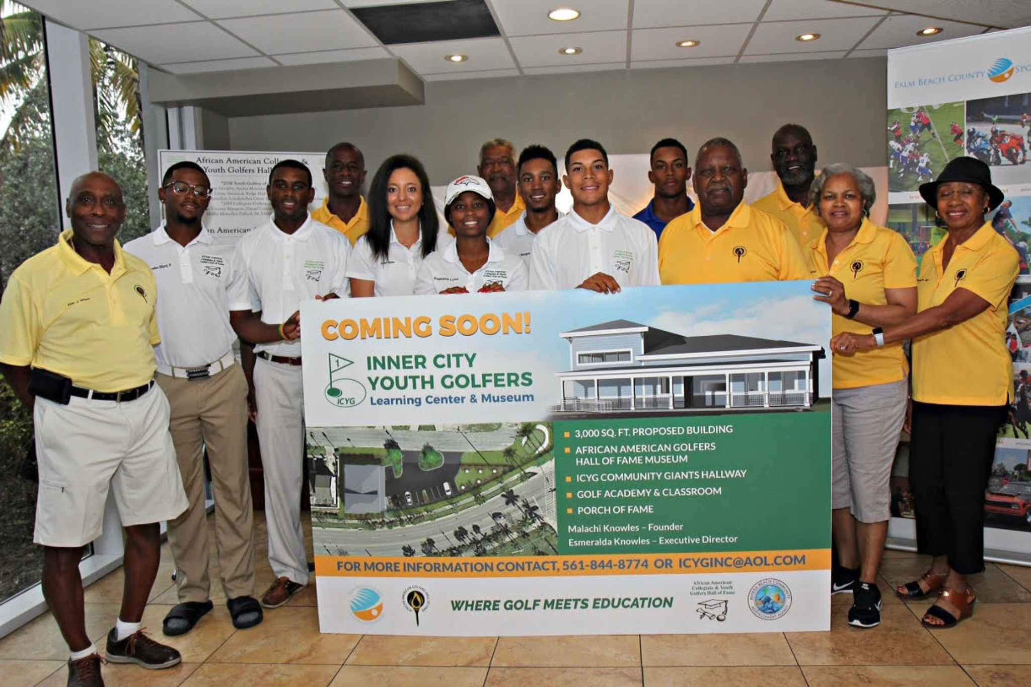 The African American Golfers Hall of Fame building plan in West Palm Beach, Florida.