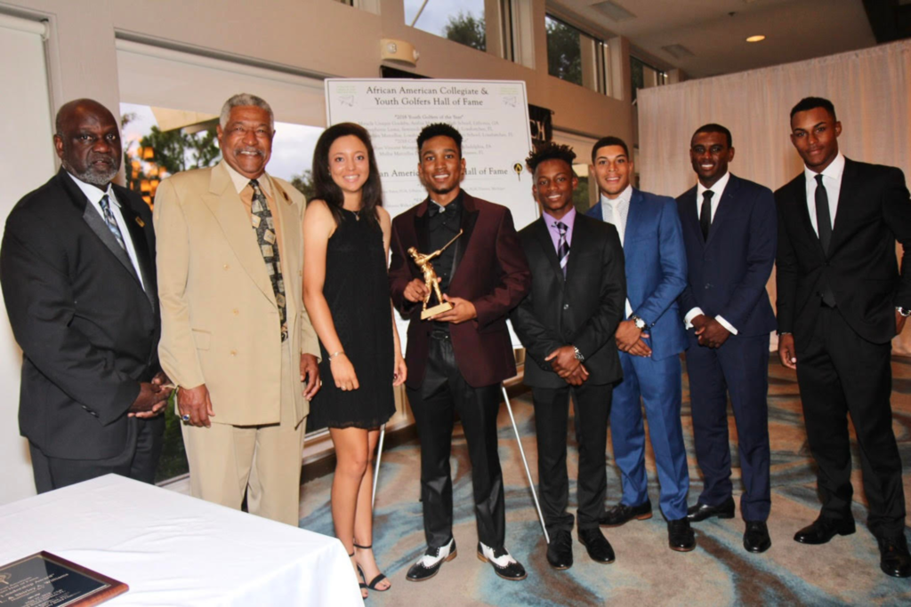 Ethan Mangum's induction into the African American Golfers Hall of Fame.