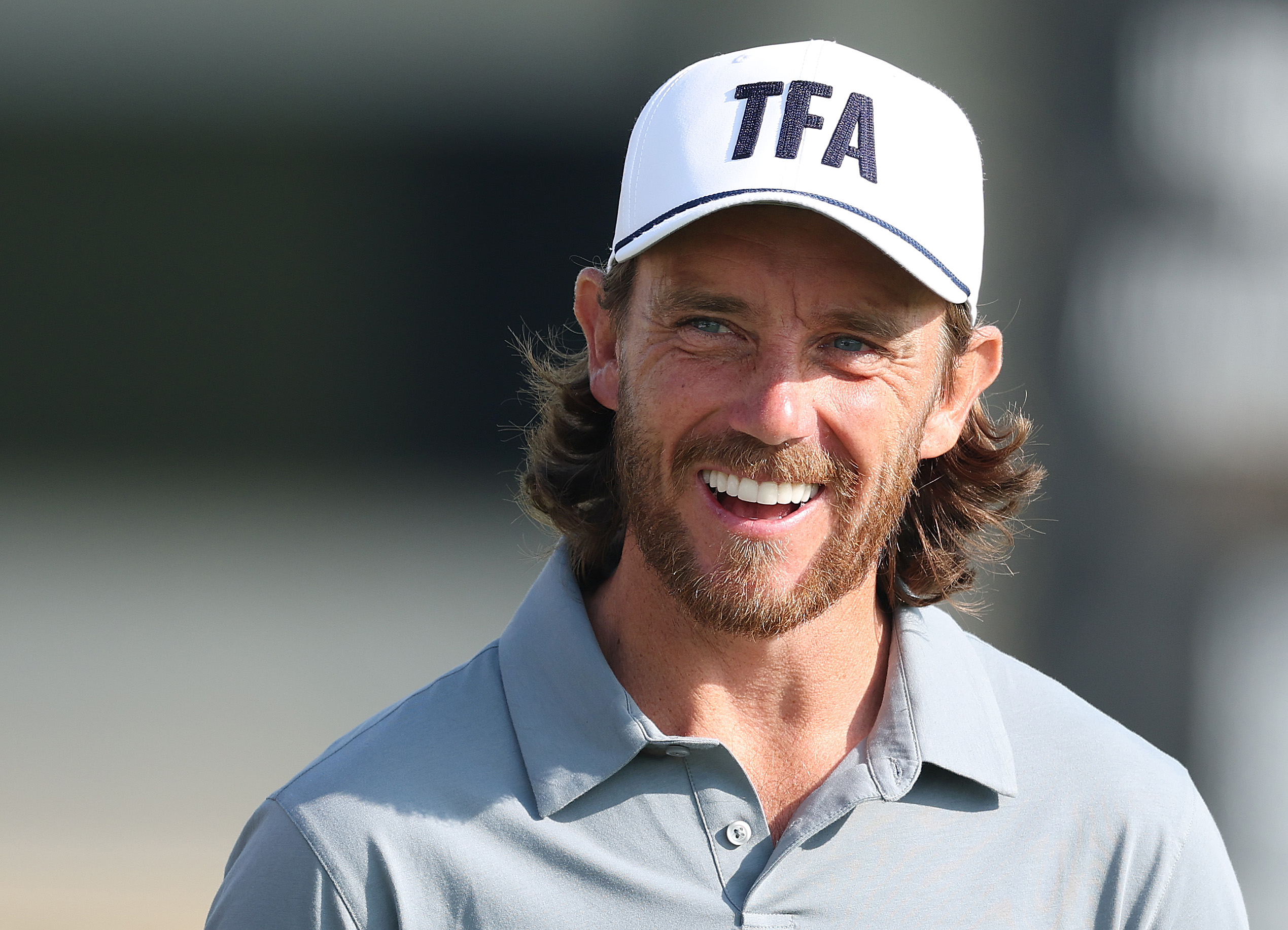 Tommy Fleetwood is pictured during practice prior to the 2026 Dubai Invitational at Dubai Creek Resort.