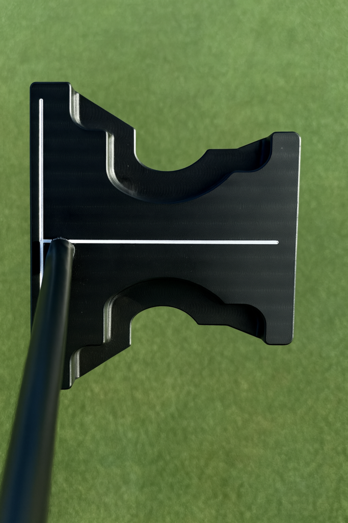 The Trophy putter as seen from above. 