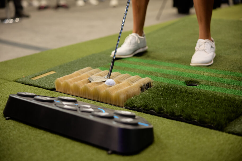 The GOLFZON golf simulator mats resemble every type of surface you'd see on a golf course, from fairway to rough to sand.
