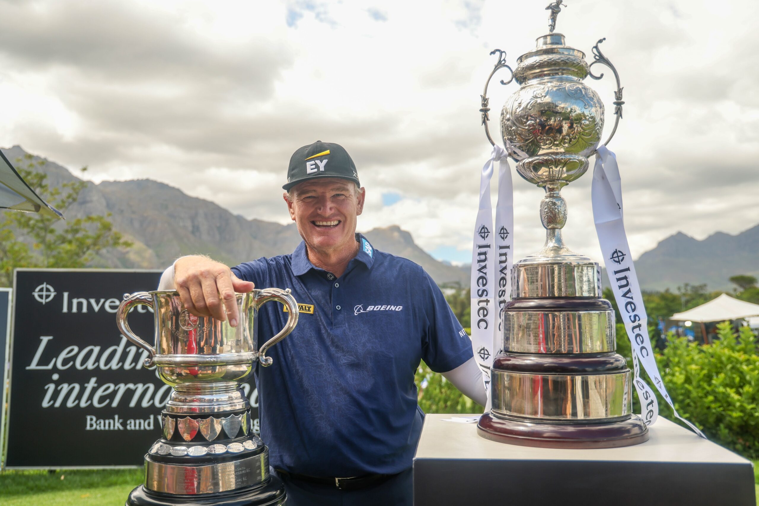 Ernie Els during preview round of the 2026 Investec South African Open Championship.