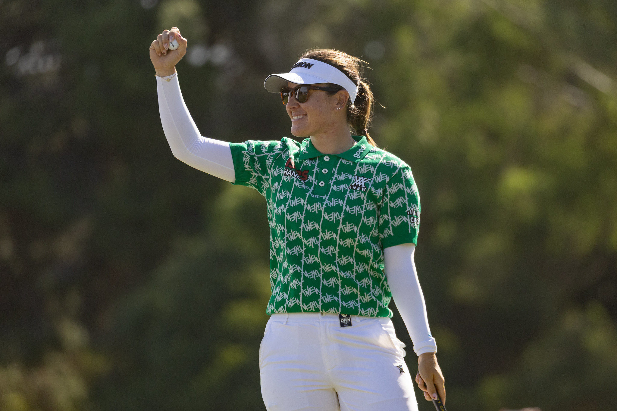 Hannah Green of Australia celebrates her win.