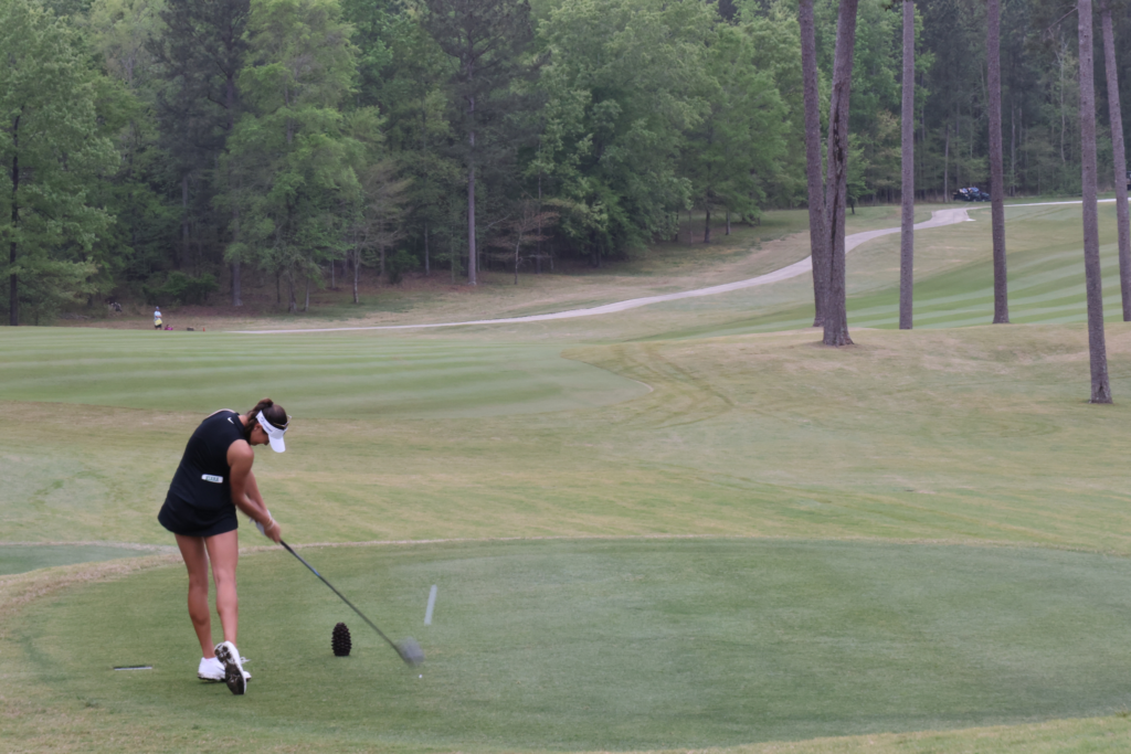 Kiara Romero has a powerful driver that often keeps her in fairways and position to birdie.