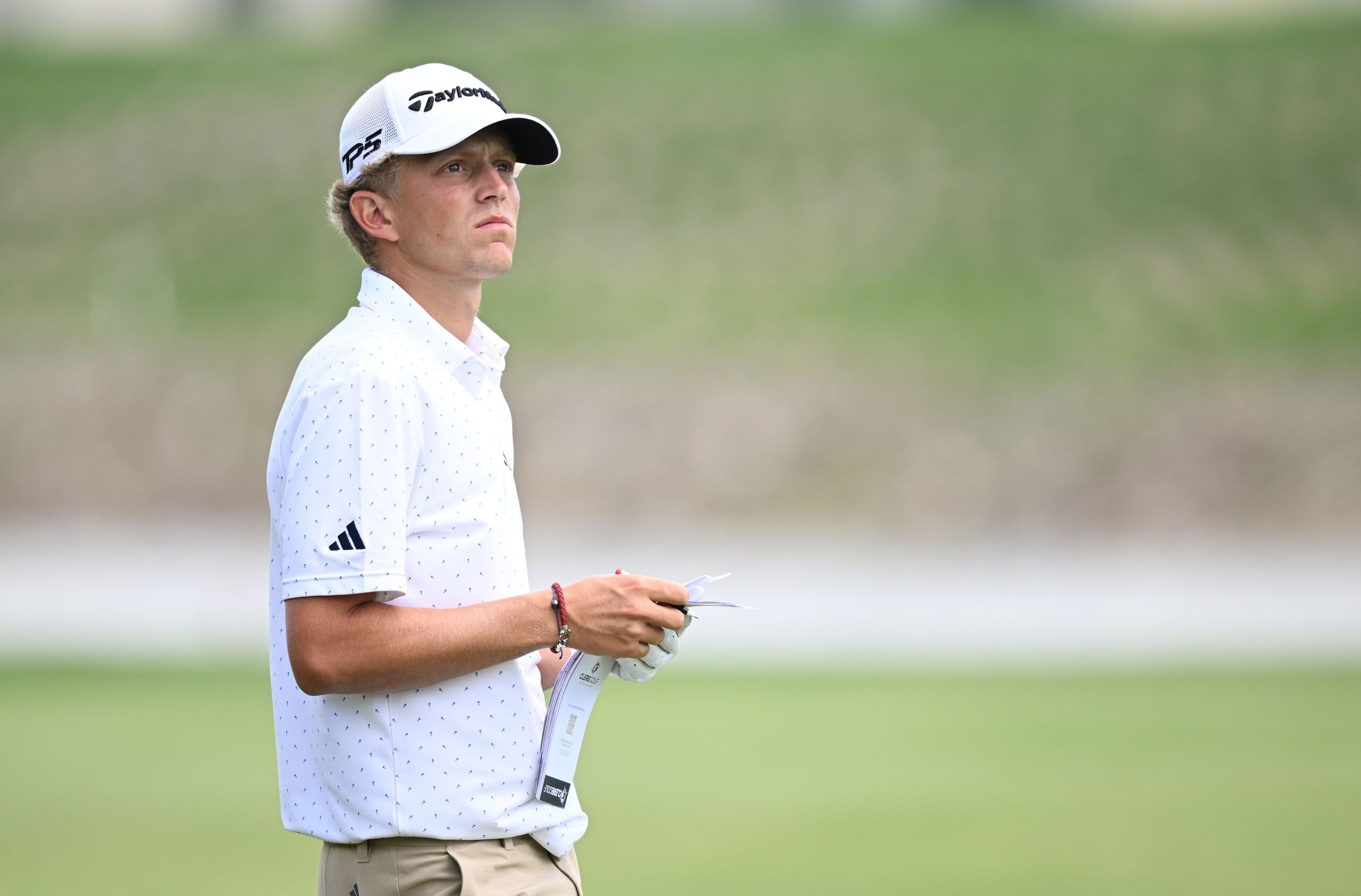 France's Martin Couvra ponders a shot during the pro-am prior to the 2026 Turkish Airlines Open.
