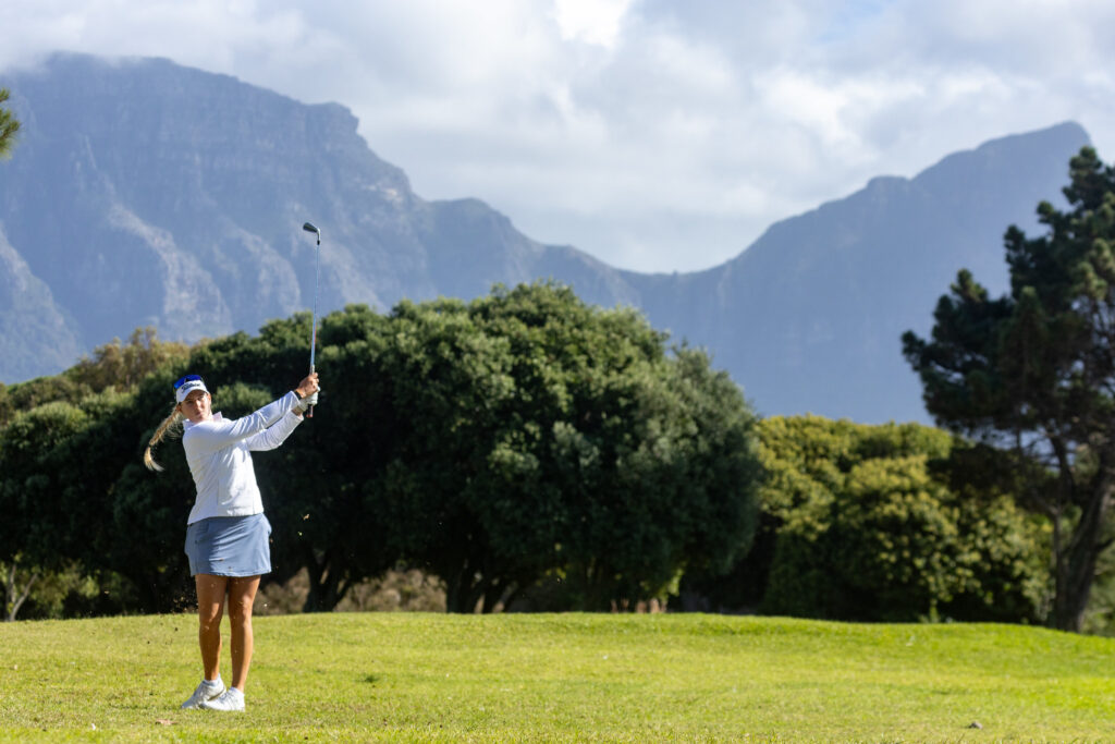South Africa's Casandra Alexander playing in the pro-am for the 2026 Investec South African Women's Open.