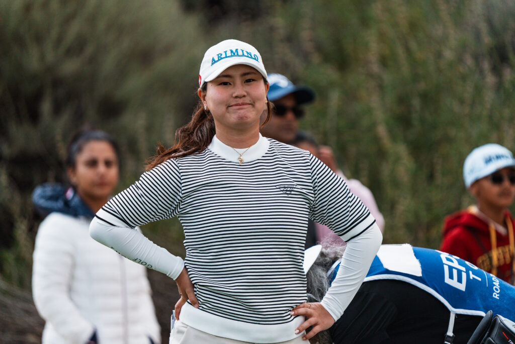 Nika Ito smiles at the camera during the final round of the 2026 IOA Championship.