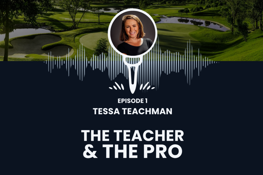Tessa Teachman is the first guest on "The Teacher and The Pro" podcast, where she shares her experience as an assistant golf professional at Aronimink Golf Club, the host of the 2026 PGA Championship.