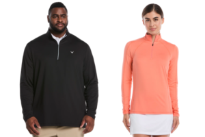 Men's and women's golf apparel collections from Callaway Apparel.