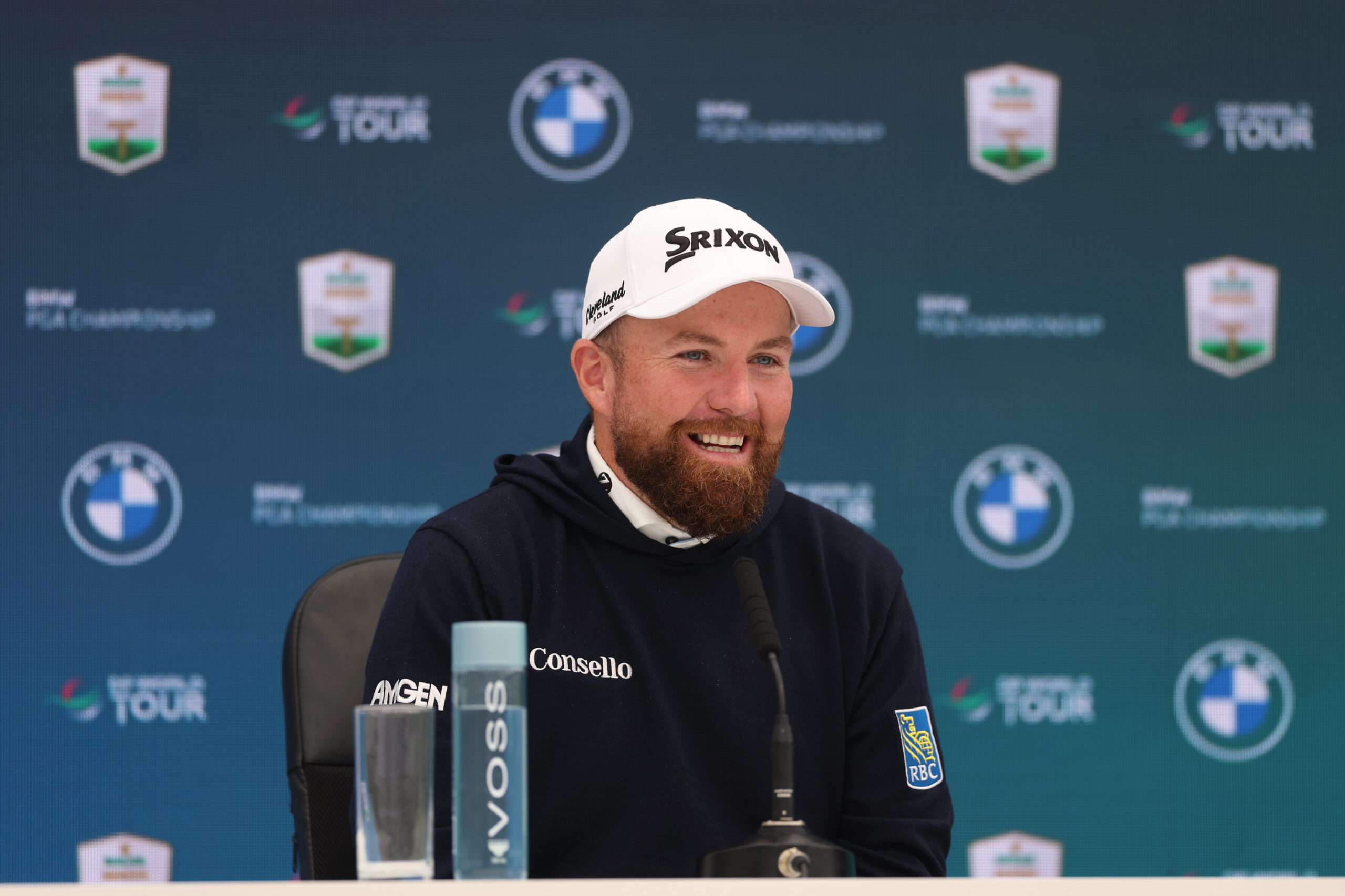 Last week's winner Shane Lowry speaks at a press conference ahead of the 2026 BMW PGA Championship.