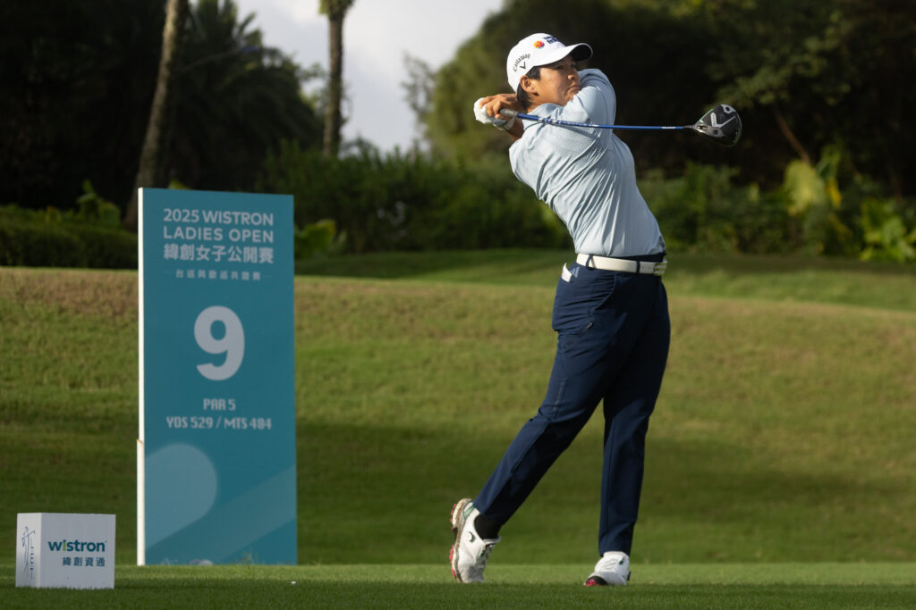 Yani Tseng plays the ninth hole during the 2025 Wistron Ladies Open.