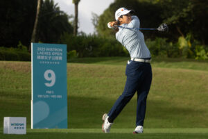 Yani Tseng plays the ninth hole during the 2025 Wistron Ladies Open.