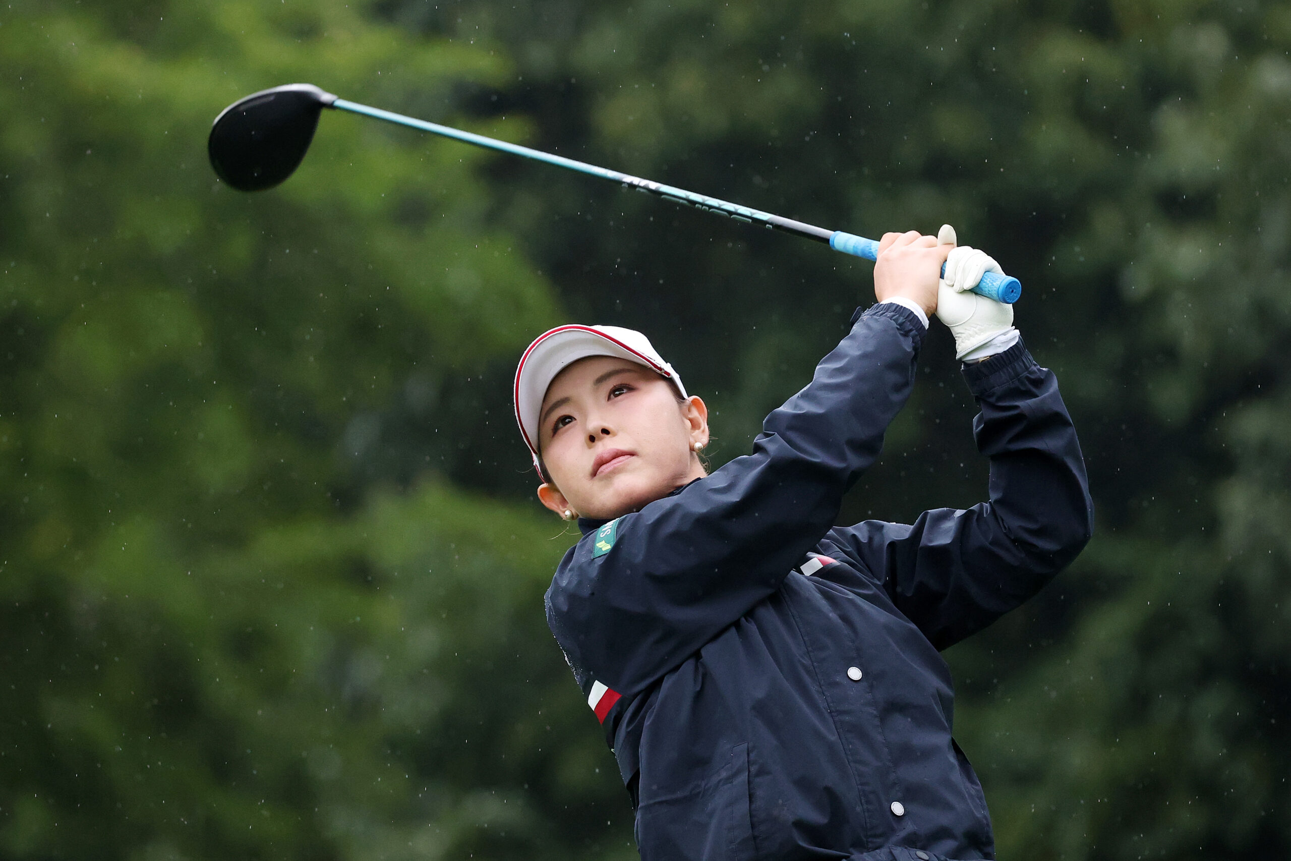Yuri Yoshida of Japan plays a shot from the second tee during the final round of the 2026 BMW Ladies Championship.